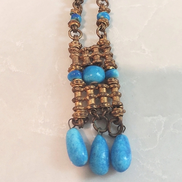 Egyptian Replica Pharaonic Luxor Necklace | Vintage Wesekh | Egypt - Picture 4 of 11